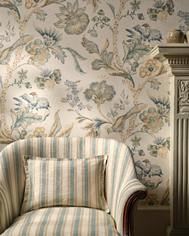 Belevedere Wallcovering Wallpaper - Pink/Green - W7026-01