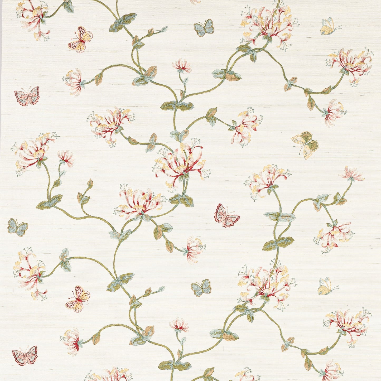 Honeysuckle Garden Sisal Wallpaper