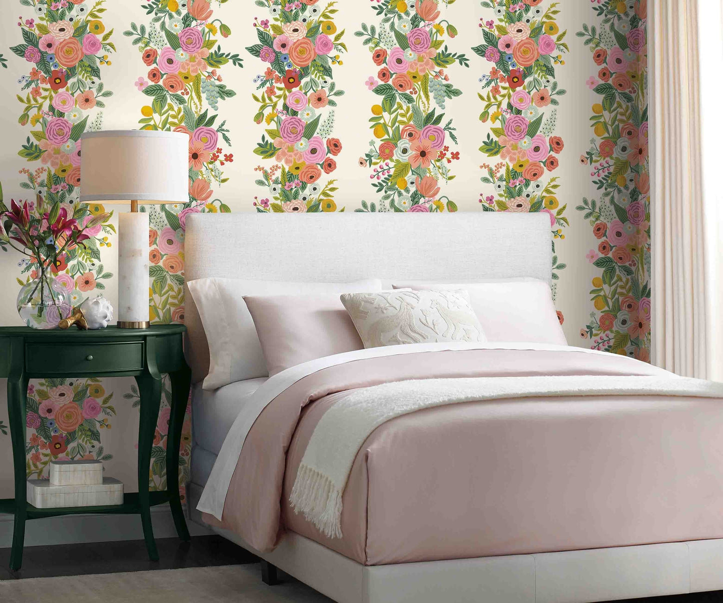 Garden Party Trellis Wallpaper - Multicolor - Rifle