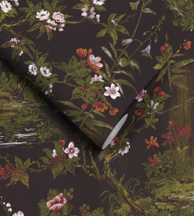 WM-127R - Rivington Wallpaper - Black - Woodchip & Magnolia