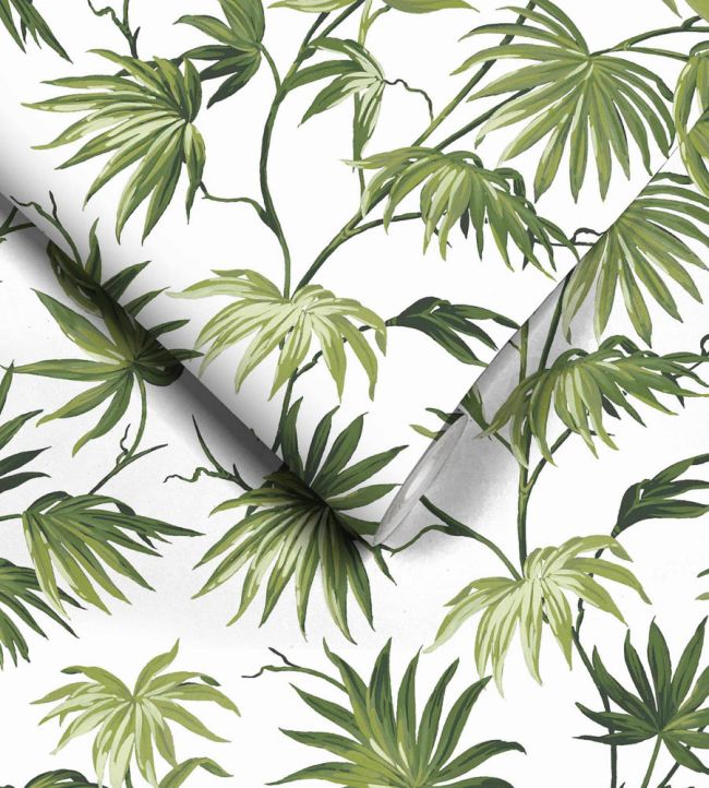 WM-225-06R - Va Va Frome Wallpaper - Meadow Green - Woodchip & Magnolia