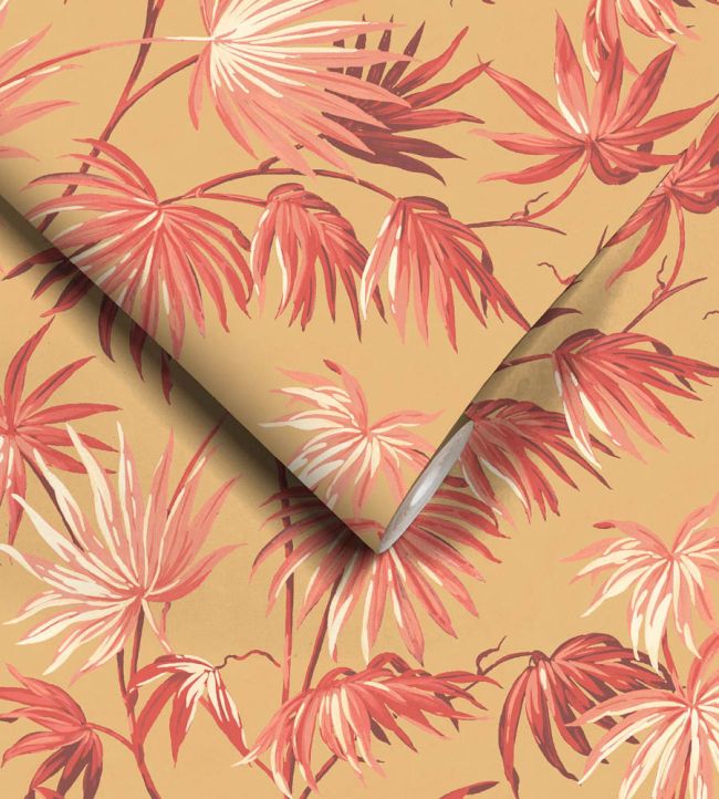 WM-228R - Va Va Frome Wallpaper - Festival Red - Woodchip & Magnolia