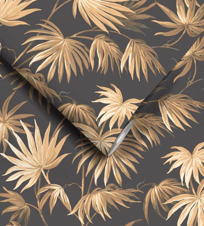 WM-229R - Va Va Frome Wallpaper - Noir Black - Woodchip & Magnolia