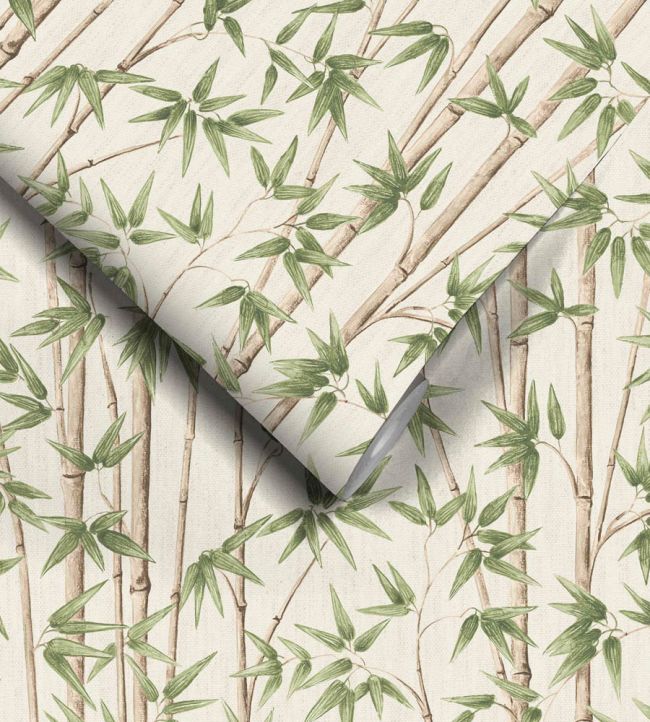WM-397-02R - Bamboozle Wallpaper - Sage - Woodchip & Magnolia