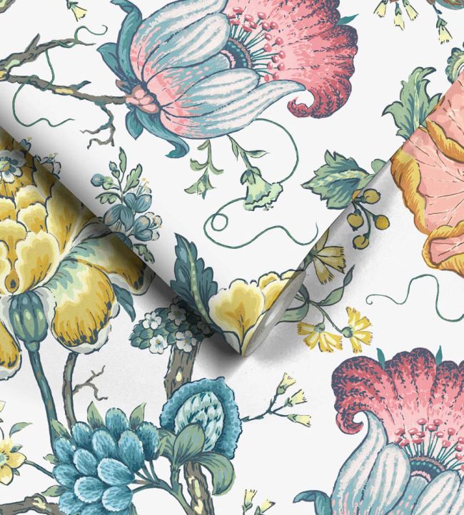 WM-408-01R - Arcadia Wallpaper - Sherbet - Woodchip & Magnolia