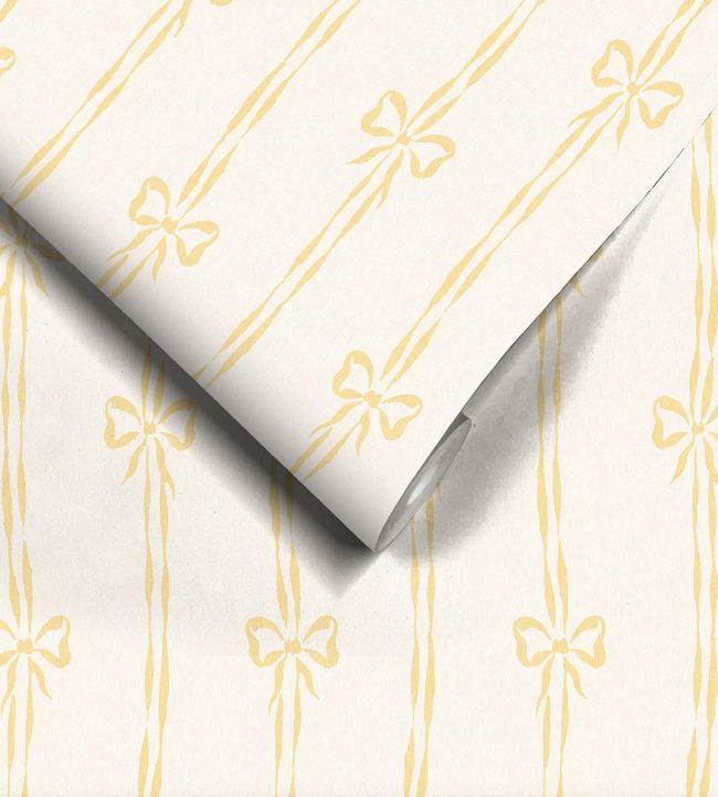 WM-481-08R - Bow Peep Wallpaper - Buttercup - Woodchip & Magnolia