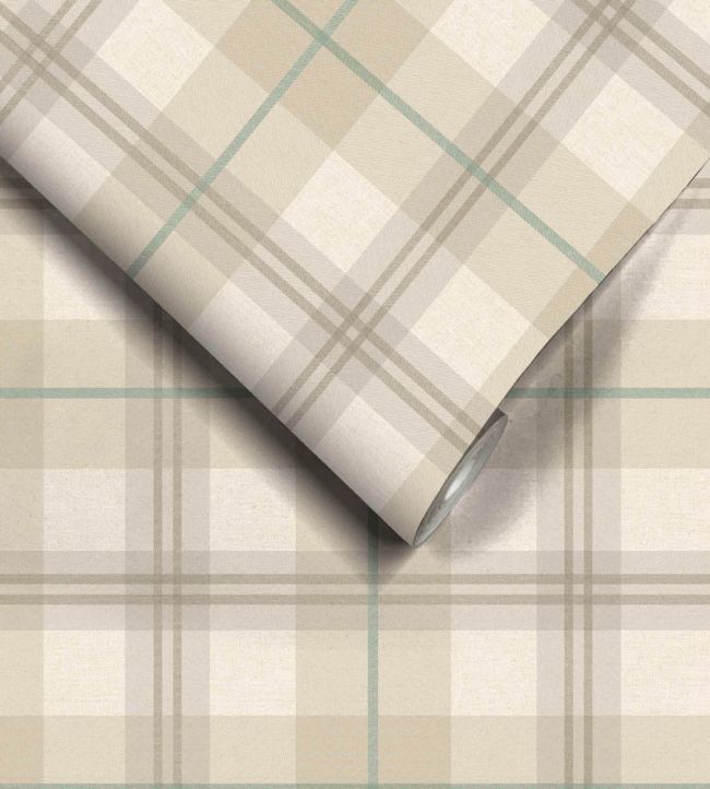 WM-488-01 - Tartanowski Wallpaper - Oat Latte - Woodchip & Magnolia