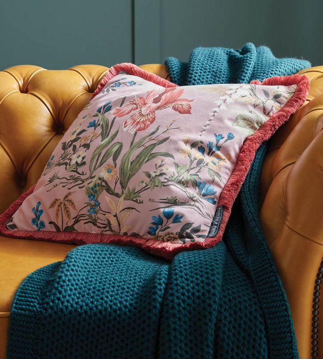 WMF-364-03VD - Hestia Fabric - Salmon Pink - Woodchip & Magnolia