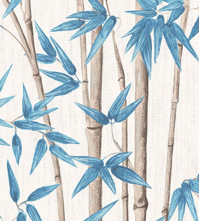 WMF-397-01VD - Bamboozle Fabric - Cornflower - Woodchip & Magnolia