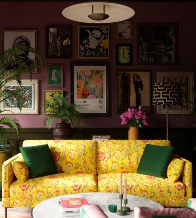 WMF-408-05VD - Arcadia Fabric - Daffodil - Woodchip & Magnolia