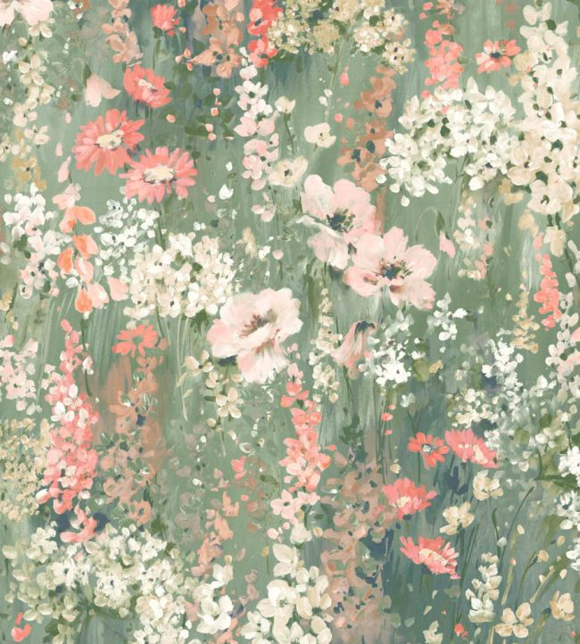 WMF-436-01VD - Wilderness Fabric - Eucalyptus - Woodchip & Magnolia