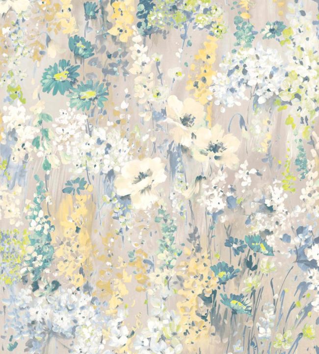 WMF-436-06VD - Wilderness Fabric - Jade - Woodchip & Magnolia