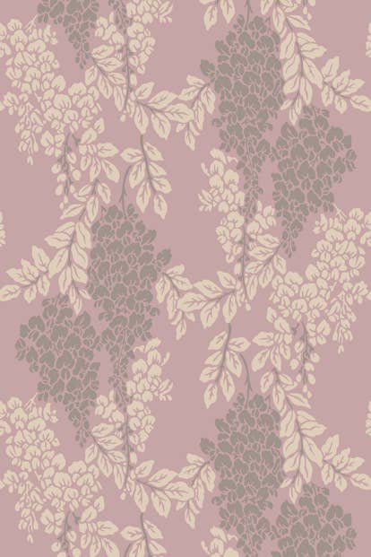Wisteria Wallpaper - Cinder Rose - 2209 - Farrow & Ball