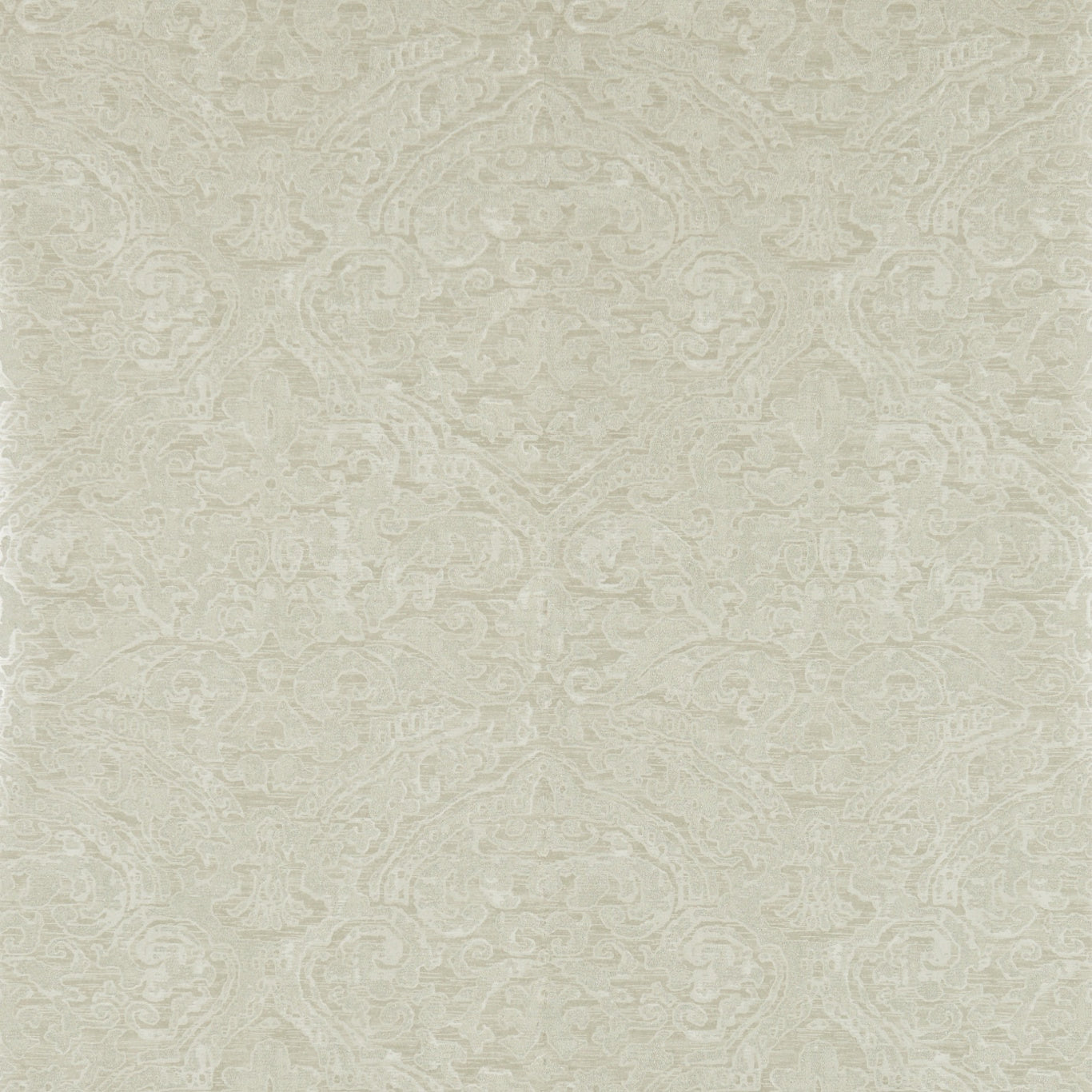 Renaissance Damask Wallpaper - Linen - ZCON312024