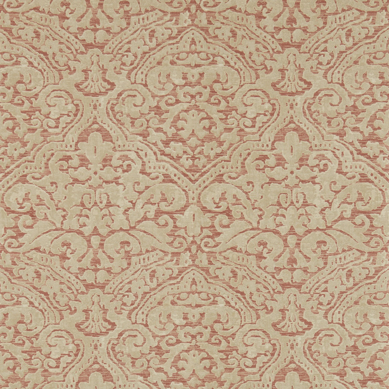 Renaissance Damask Wallpaper - Russet - ZCON312026