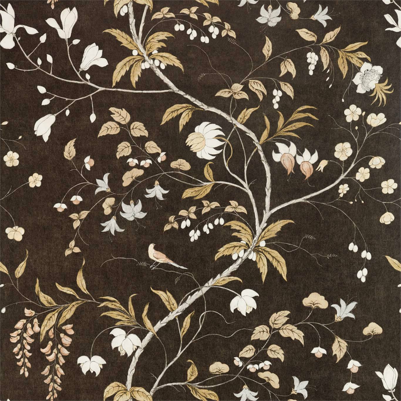 Chambalon Trail Wallpaper - Antique Gold/Vine Black - ZDAR312850