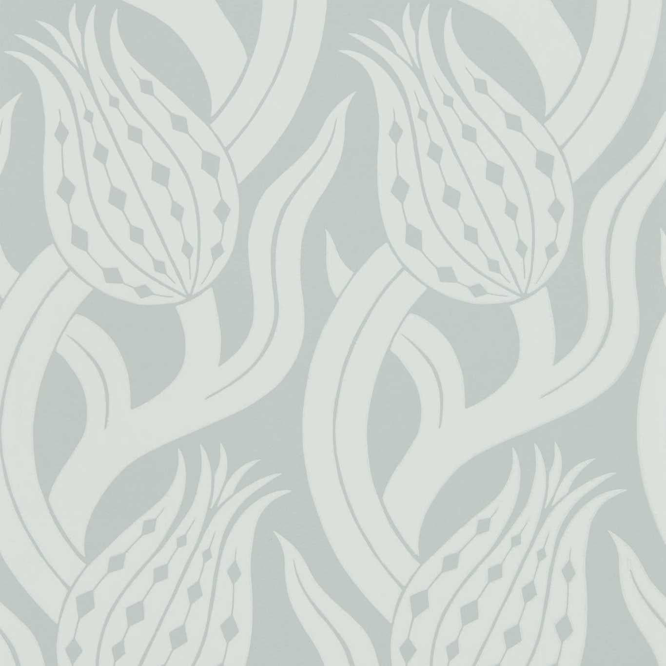Persian Tulip Wallpaper - Quartz Grey - ZHIW312995