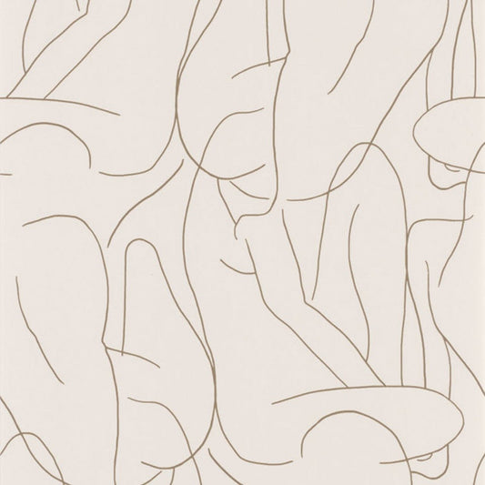 Academie Gallery Wallpaper - Beige And Blanc - Casadeco - 86101108 - Premier Wallcovering