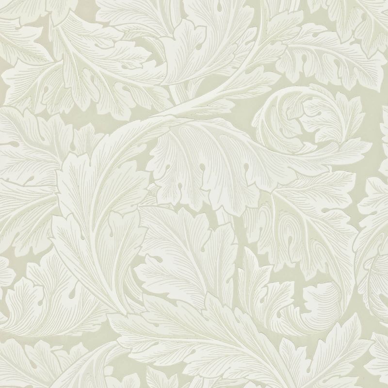 Acanthus Wallpaper - Chalk - Morris & Co - 212554 - Morris Wallpaper
