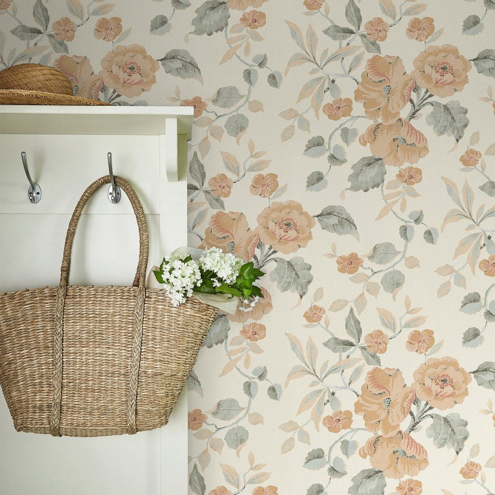 Alyworth Trail Wallpaper - Apricot - Laura Ashley - 127397 - Premier Wallcovering