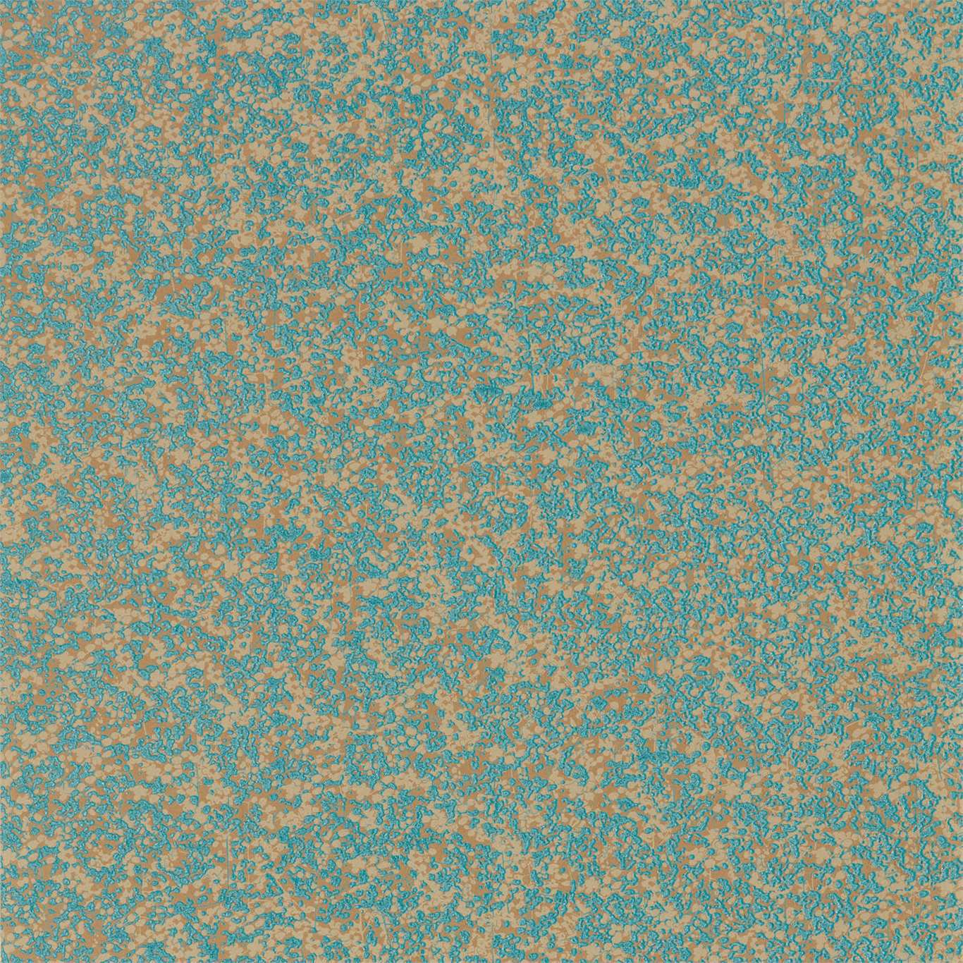 Anthology Coral Wallpaper - Teal/Gold - Harlequin - EANV111869