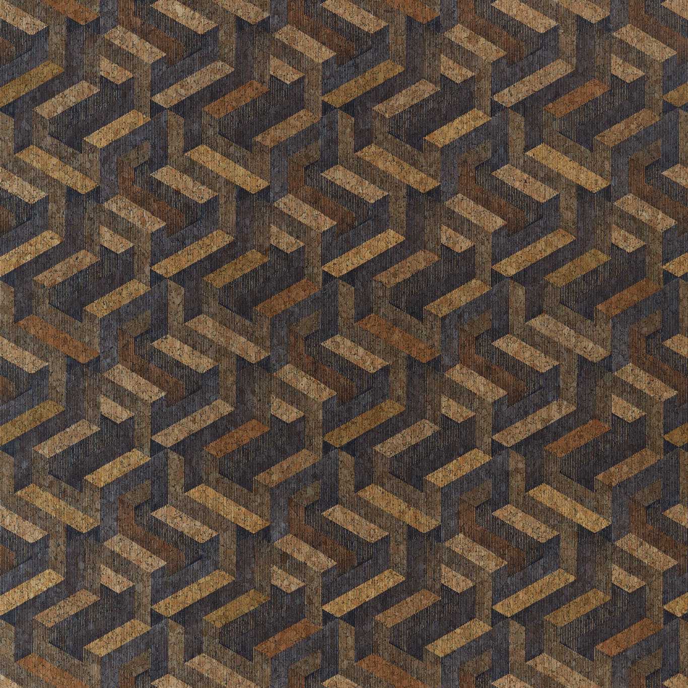 Anthology Escheresque Wallpaper - Charcoal/Natural - Harlequin - EANW112582