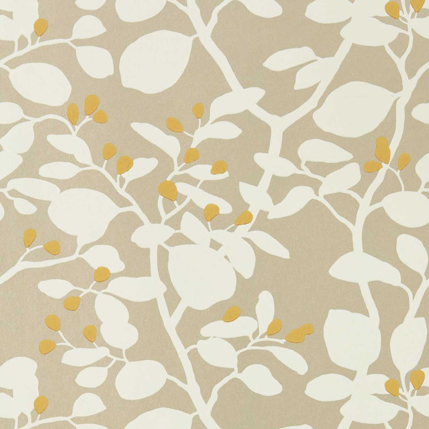 Ardisia Wallpaper - Soft Focus/Oyster/Gold - Harlequin - HTEW112773