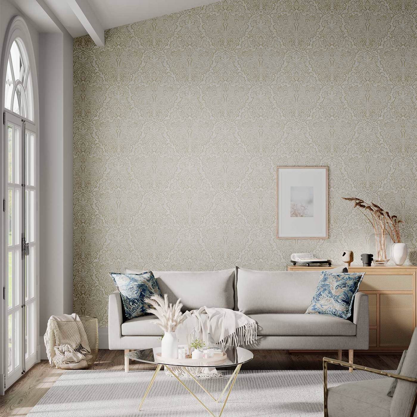 Aurelia Wallpaper - Pebble/Stone - Harlequin - HTEW112612