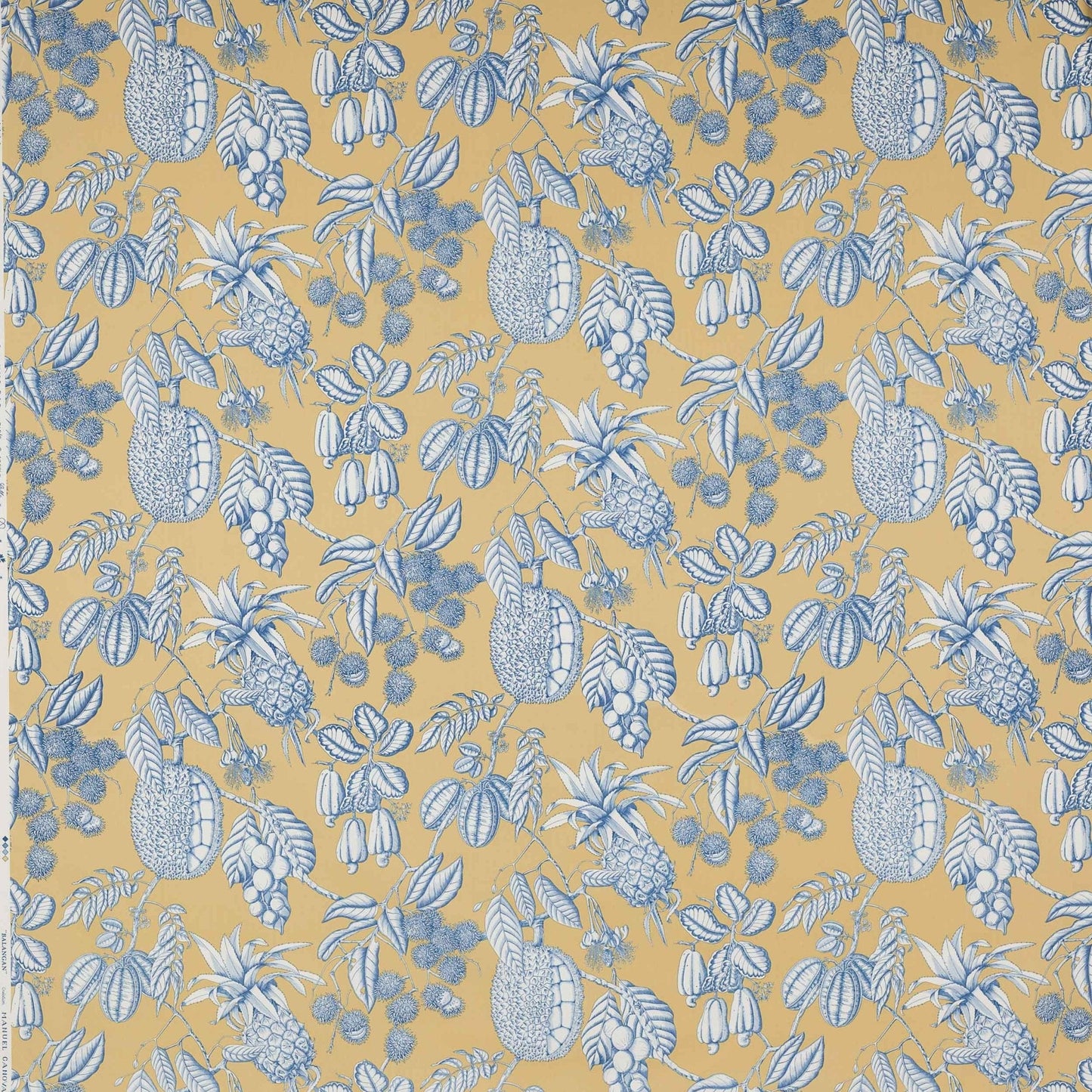 Balangan Fabric - Ocre - Manuel Canovas - M4077-05 - Premier Wallcovering