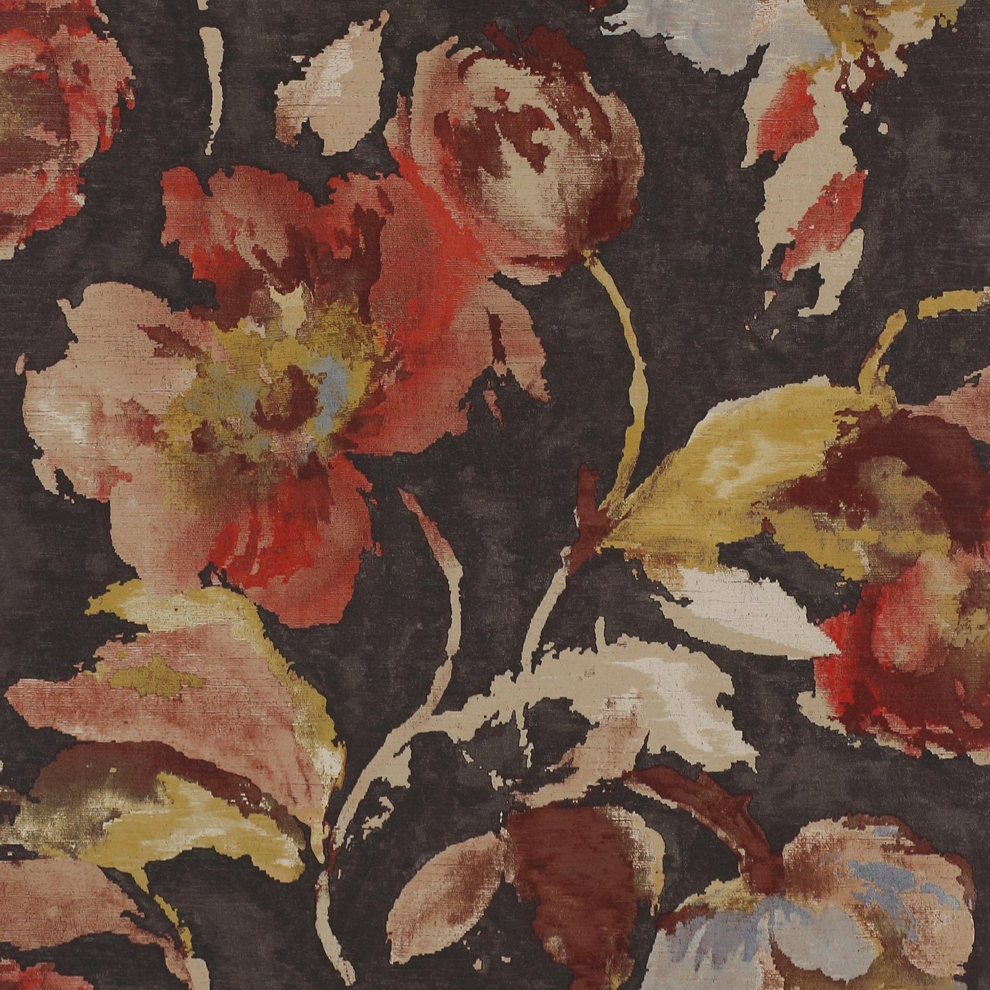 Beatrice Wallpaper - Charcoal/Copper - J162W - 05 - Jane Churchill