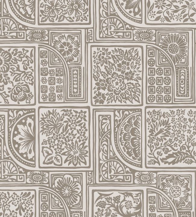 Bellini Wallpaper - Metallic Gilver on Stone - 108/9048 - Cole & Son - Premier Wallcovering
