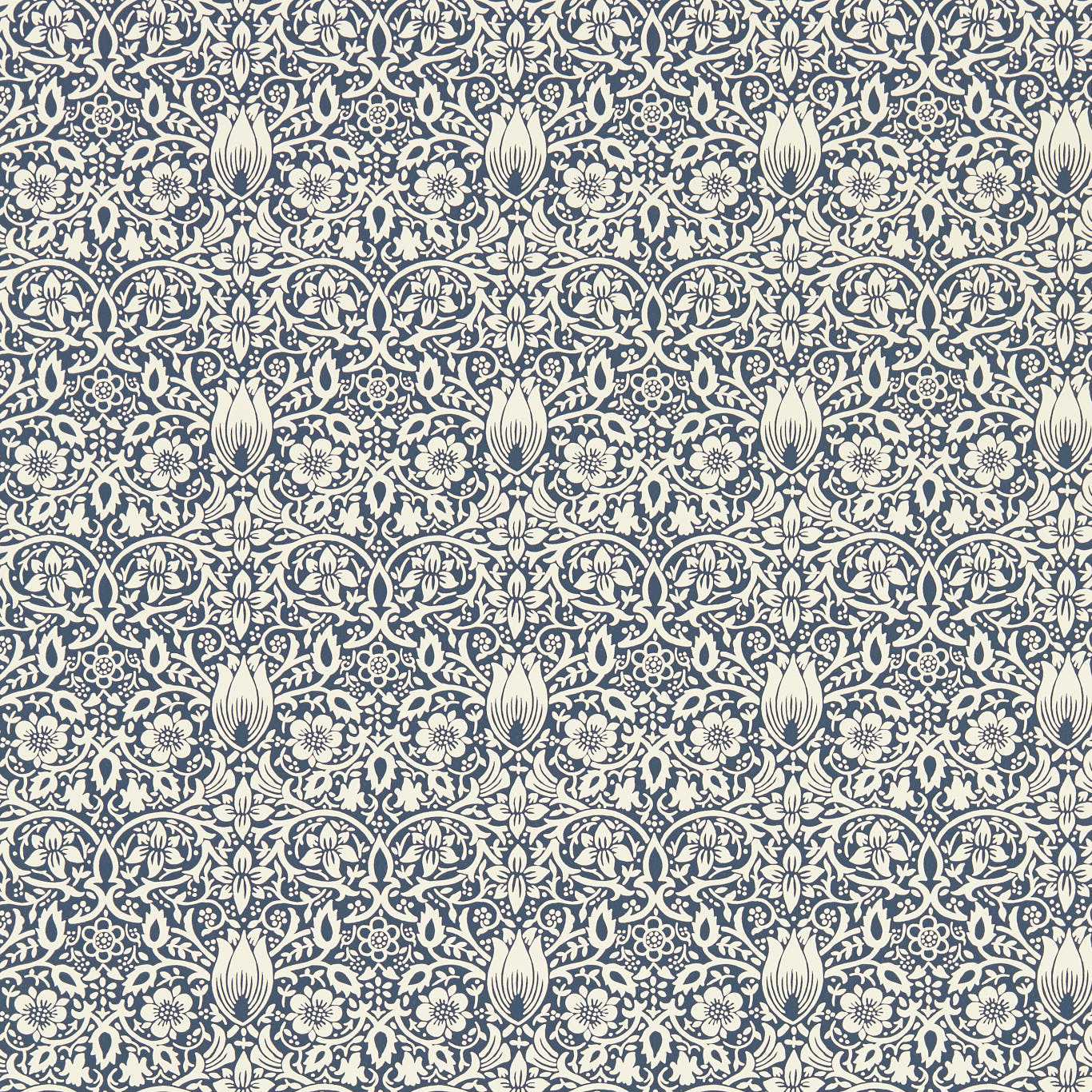 Borage Wallpaper - Inky Fingers - 217199 - Morris & Co - Premier Wallcovering