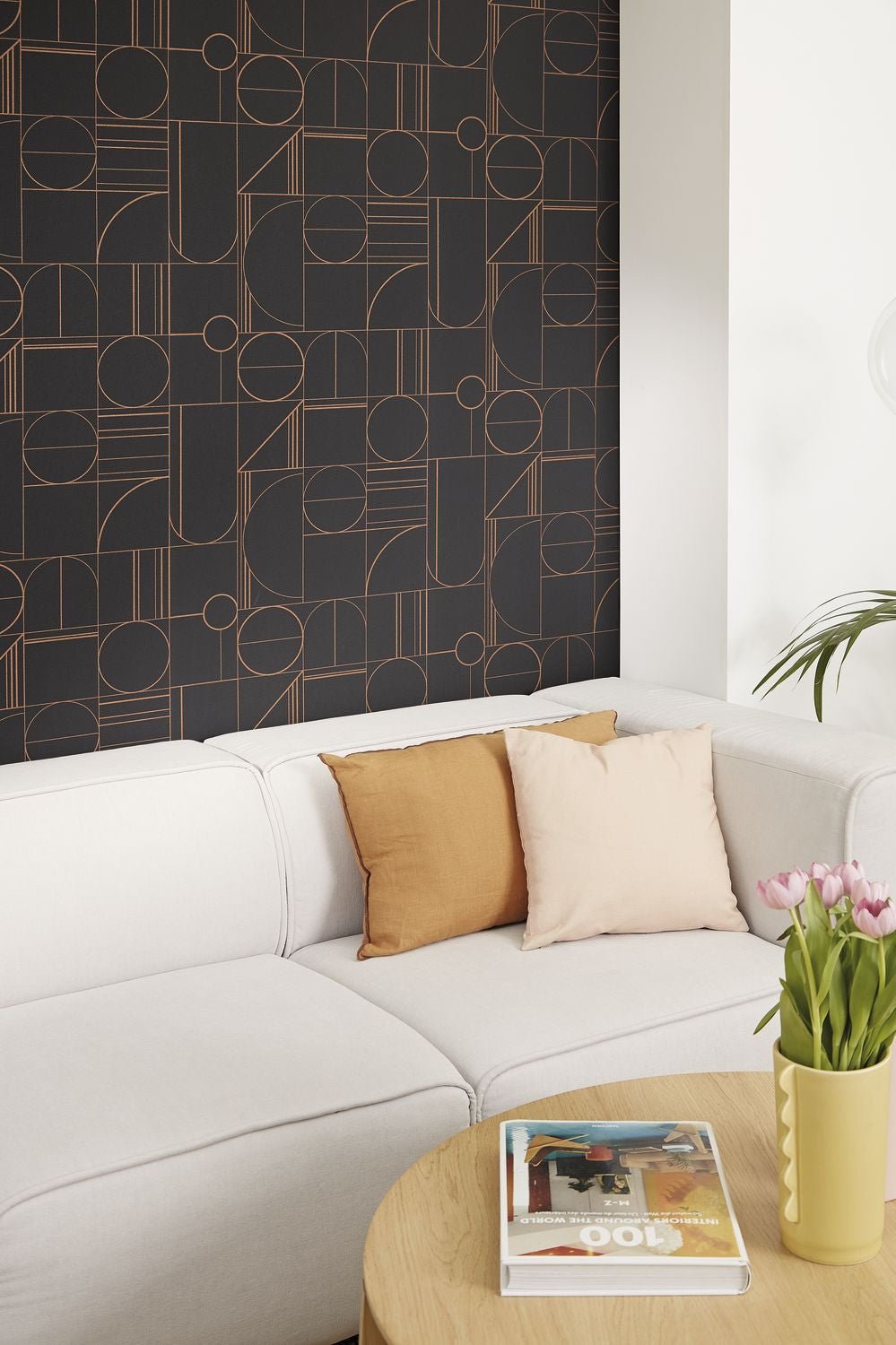 Border Wallpaper - Noir Cuivre - Caselio - 105069426