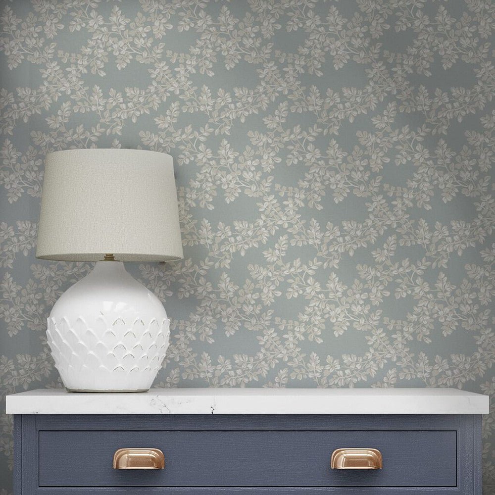 Burnham Wallpaper - Pale Seaspray - Laura Ashley - 114904 - Premier Wallcovering