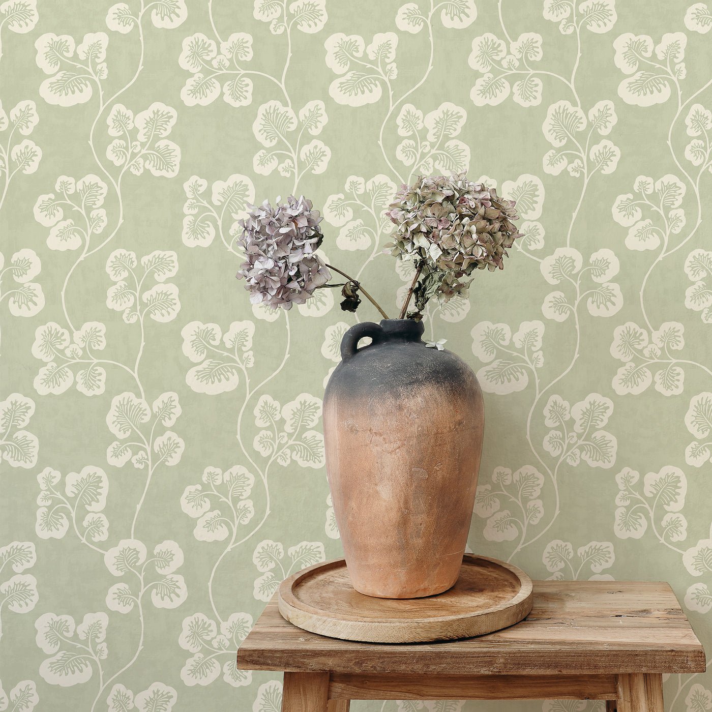Cabbage Check Wallpaper - Willow and Clarke White - Josephine Munsey - JMW-102431 - Premier Wallcovering