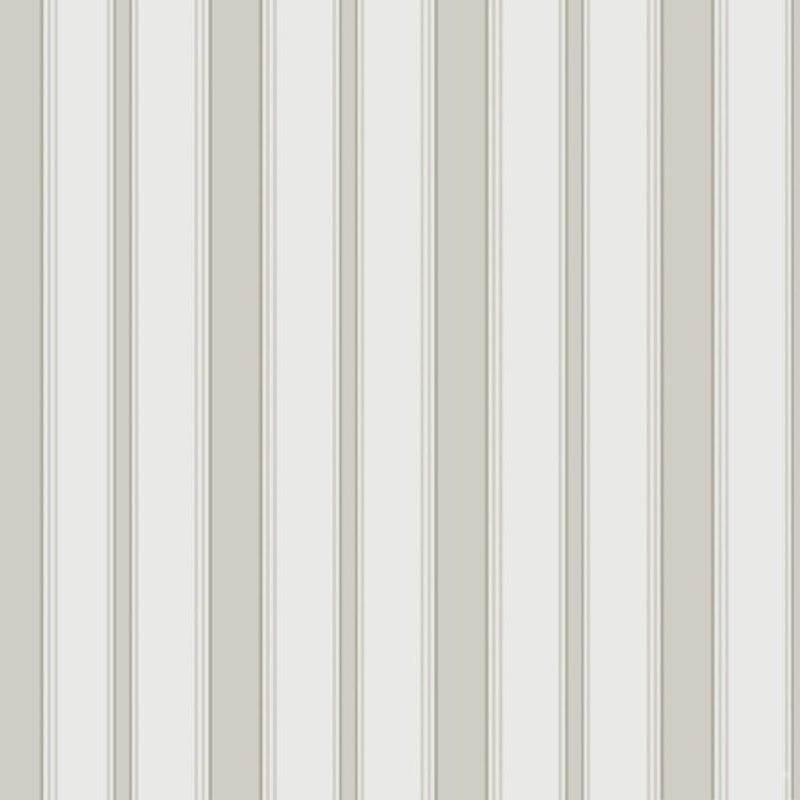 Cambridge Stripe Wallpaper - Stone & White - 110/8040 - Cole & Son - Premier Wallcovering