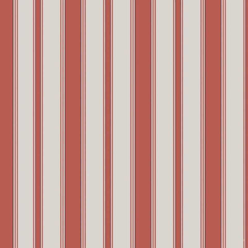 Cambridge Stripe Wallpaper - Red - 96/1001 - Cole & Son - Premier Wallcovering