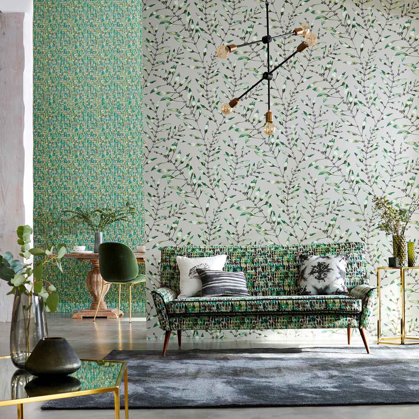 Chaconia Wallpaper - Emerald/Lime - Harlequin - HANZ111634