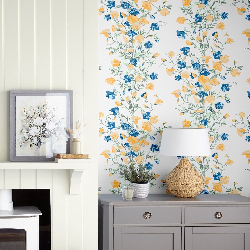Charlotte Wallpaper - Pale Gold - Laura Ashley - 115262 - Premier Wallcovering