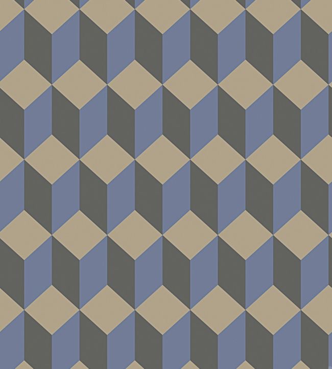 Delano Wallpaper - Metallic Gilver, Hyacinth & Charcoal - 105/7034 - Cole & Son - Premier Wallcovering