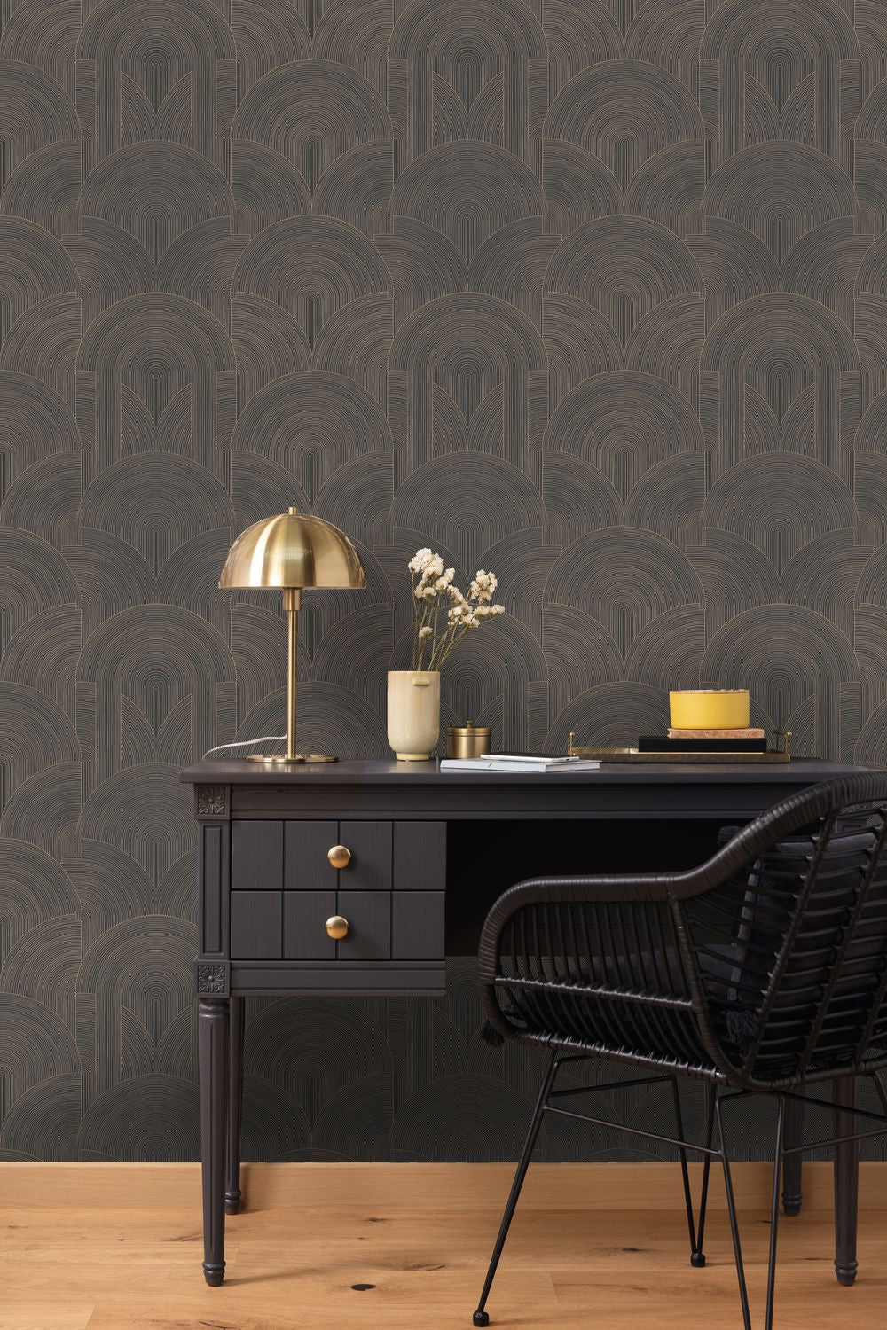Delicacy Wallpaper - Noir - Caselio - 106569129