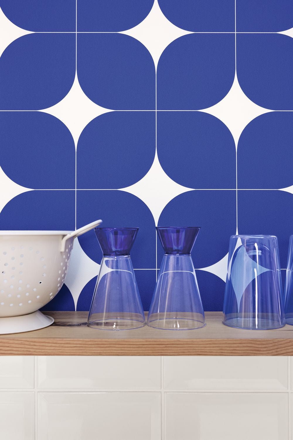 Detour Wallpaper - Bleu Electrique - Caselio - 105040630