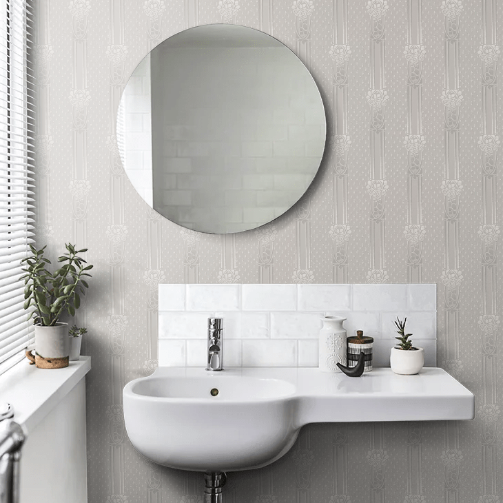 Ellen Wallpaper - Dove grey - Boråstapeter - 4543 - Premier Wallcovering