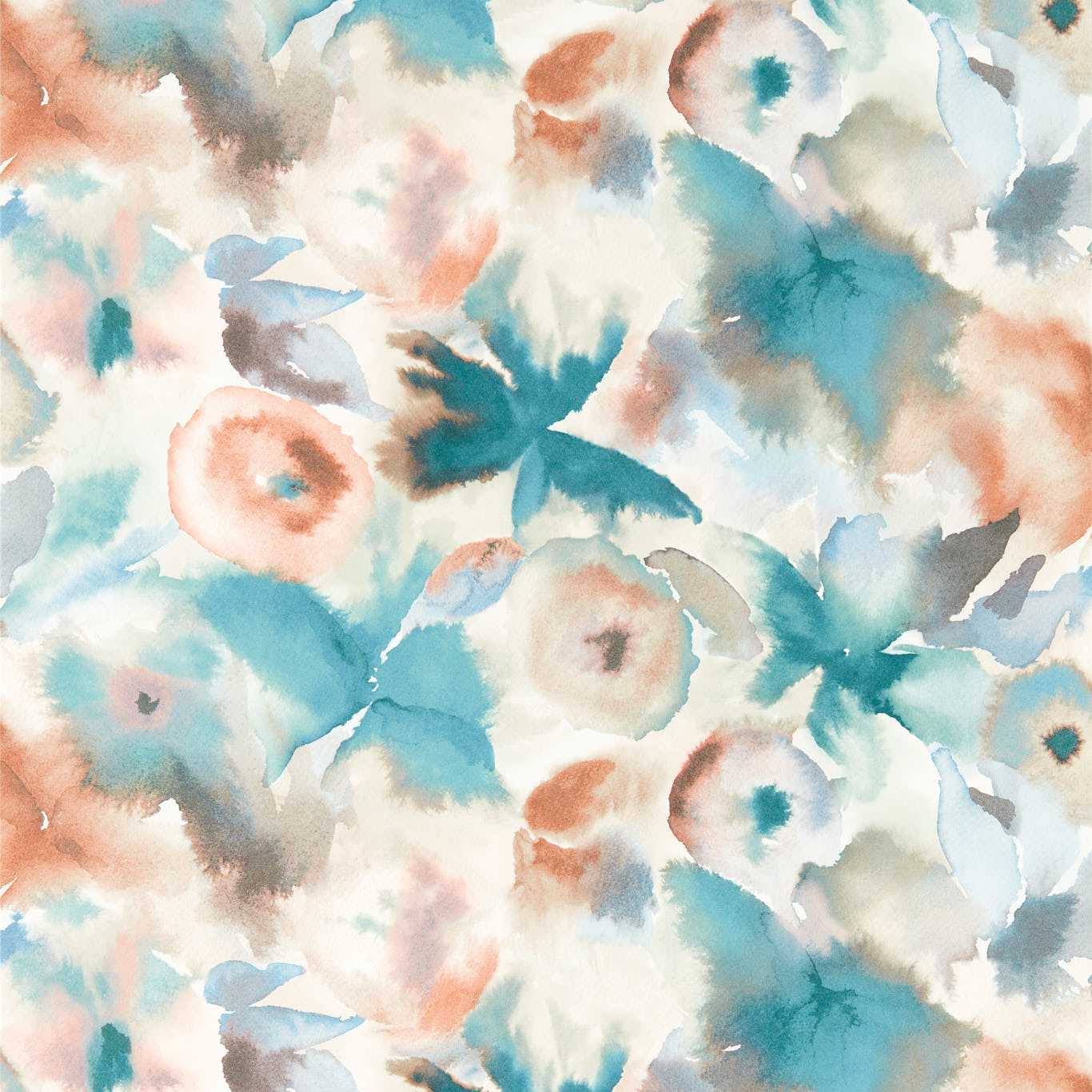 Flores Wallpaper - Rosewood/Baked Terracotta - Harlequin - HRTW113136