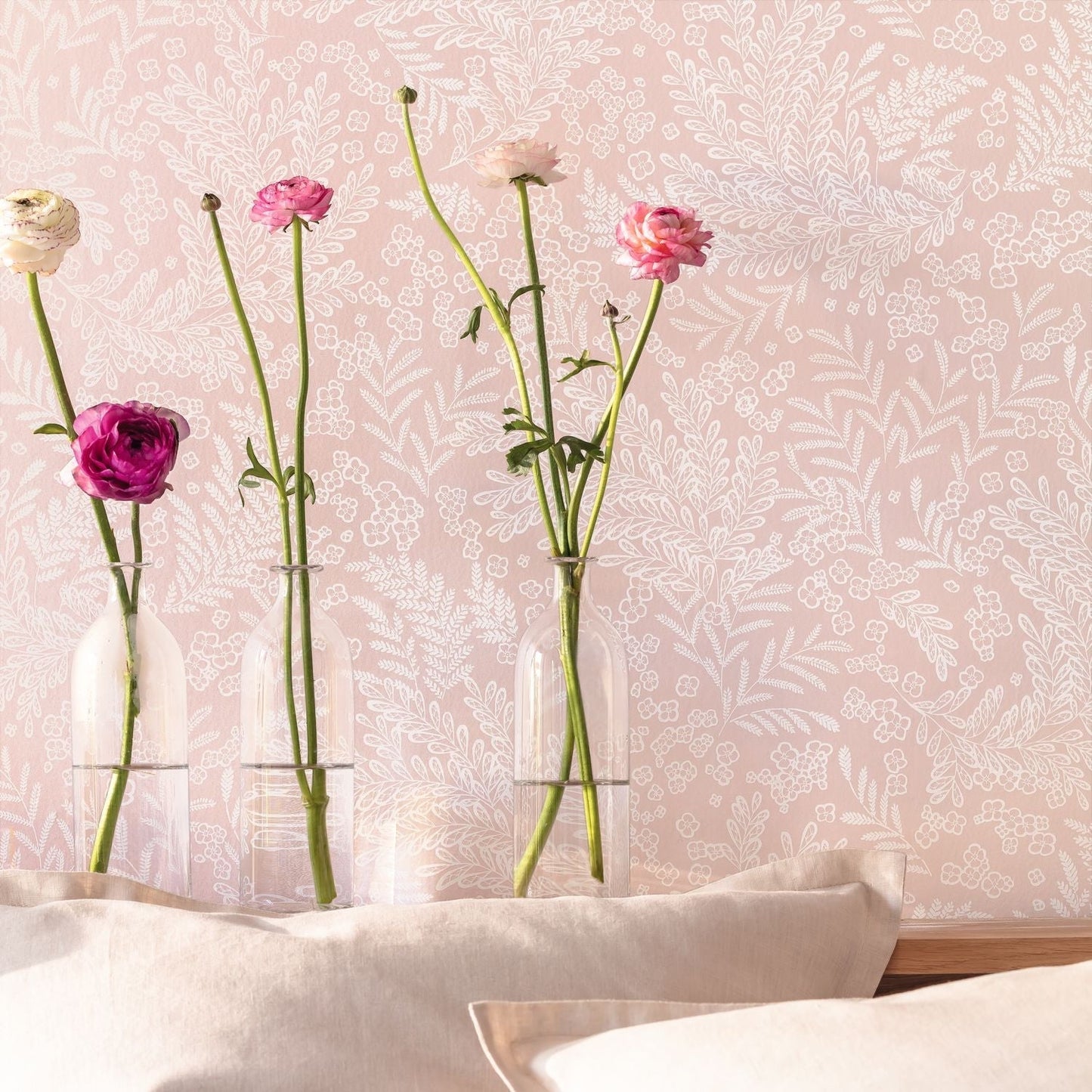 Flower Power September Wallpaper - Rose - Caselio - 101894040