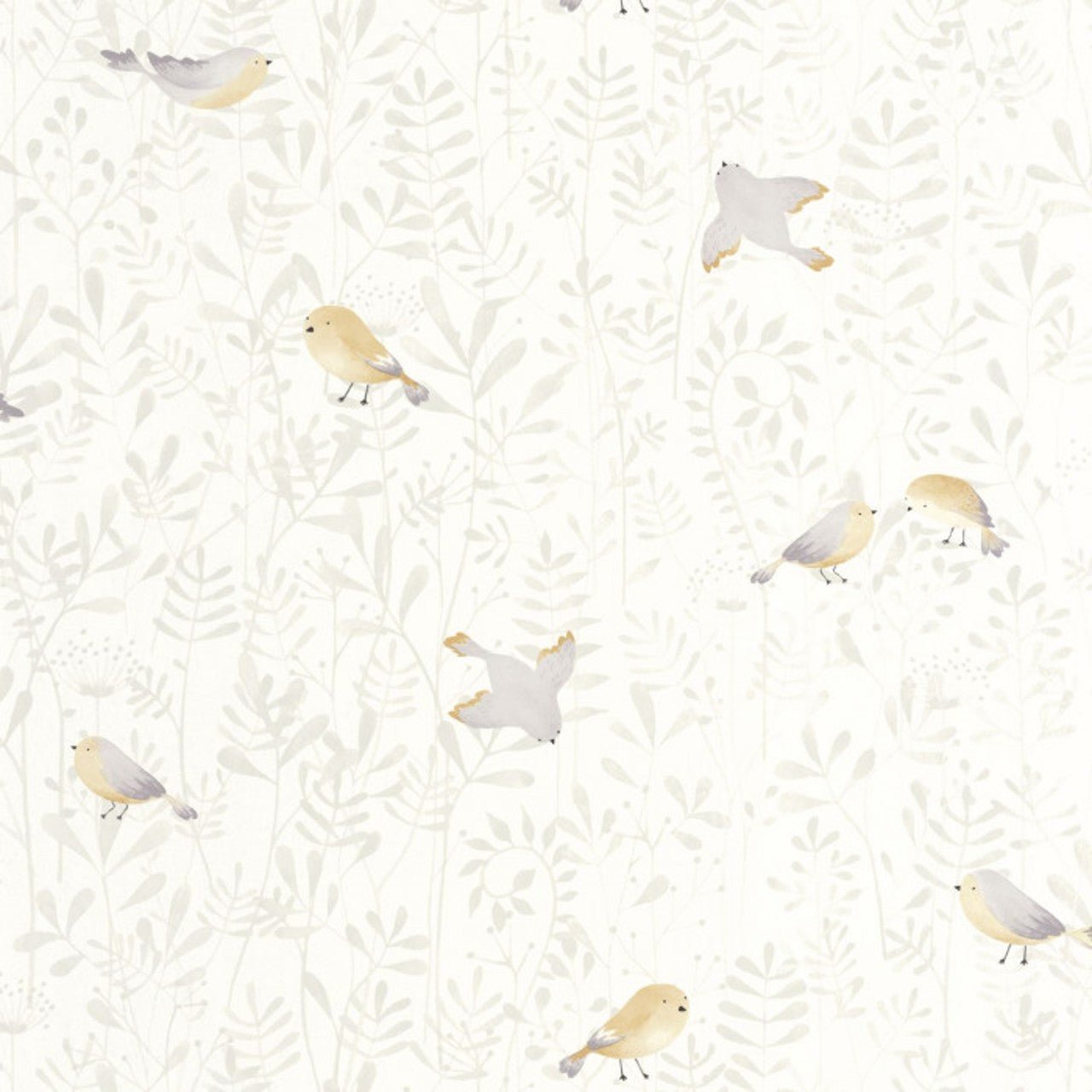 Flying Bird Once Upon A Time Wallpaper - Naturel - Casadeco - 88319021 - Premier Wallcovering