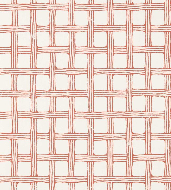 Fretwork Wallpaper - Ladybird Red - Scion - NSCW113261