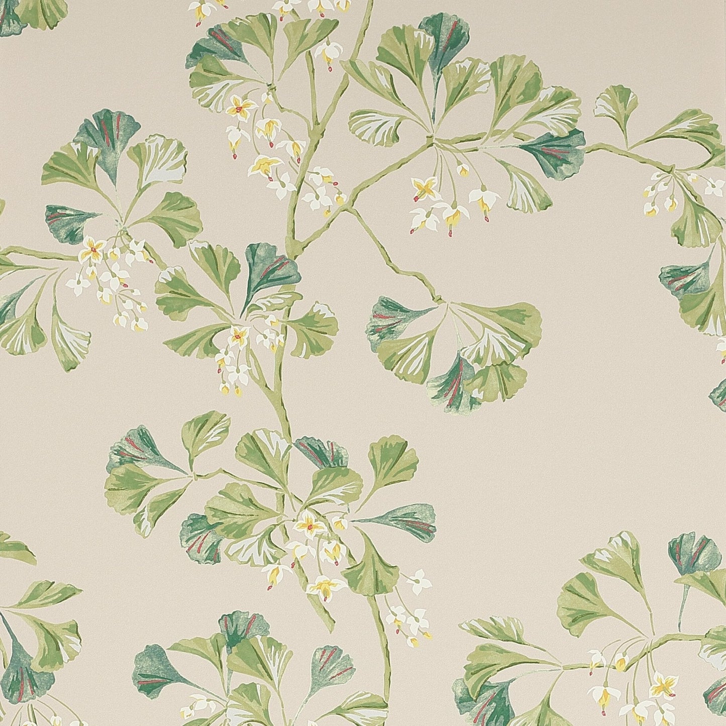 Greenacre Wallpaper - Forest Green - Colefax & Fowler - W7004 - 01 - Premier Wallcovering