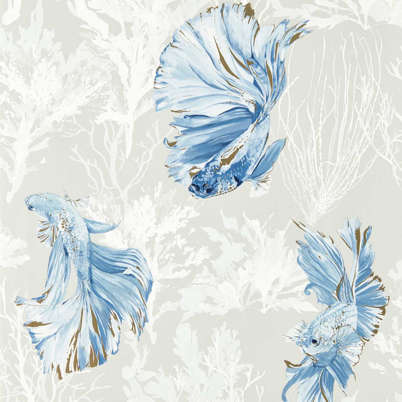 Halfmoon Wallpaper - Stillness/Indigo - Harlequin - HTEW112766
