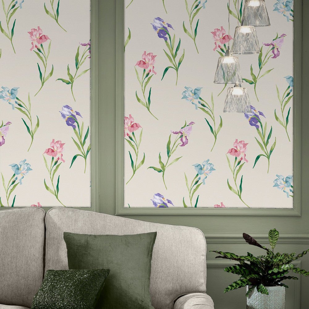 Hawling Irises Wallpaper - Soft Natural - Laura Ashley - 127400 - Premier Wallcovering